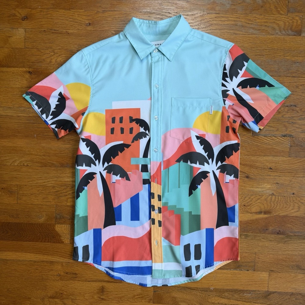 Mavrans Men's Havana Weekend Shirt Small Button Down Short Sleeve